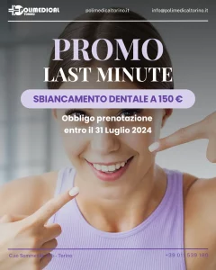 promo sbiancamento dentale - polimedical Torino